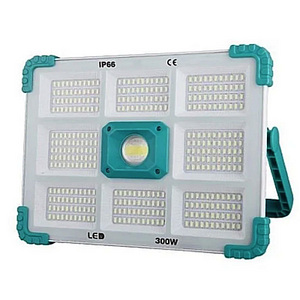 Proiector Solar 300W, 374 LED, Alb-Albastru, cu Senzor de Mișcare și Lumină