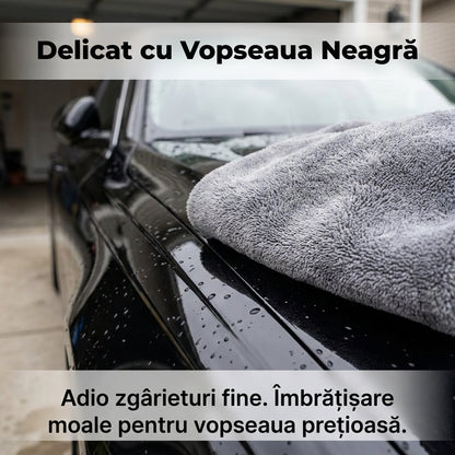Prosop Auto Profesional din Microfibră pentru Uscare, 90x70 cm, Absorbție Extremă, Delicat cu Vopseaua