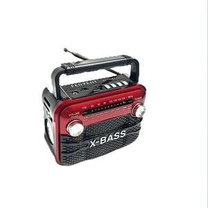 Radio Portabil FM 125BT cu Lanternă – Redare FM/AM/SW1-6, USB/TF/BT, 3W, 800mAh, Timp de Redare 2-4H