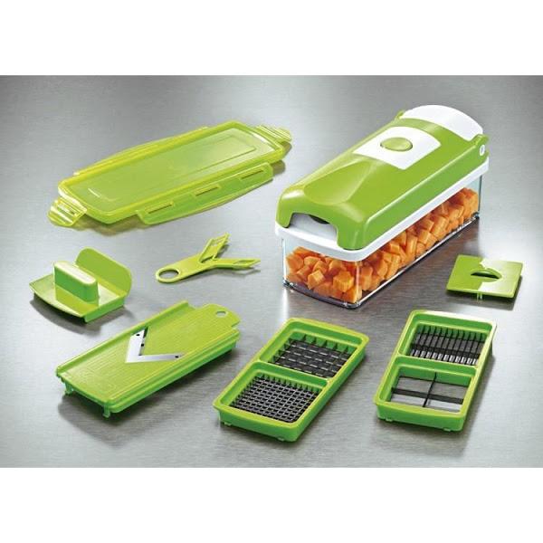 Răzătoare multifuncțională Nicer Dicer, 11 moduri de tăiere, recipient transparent și accesorii