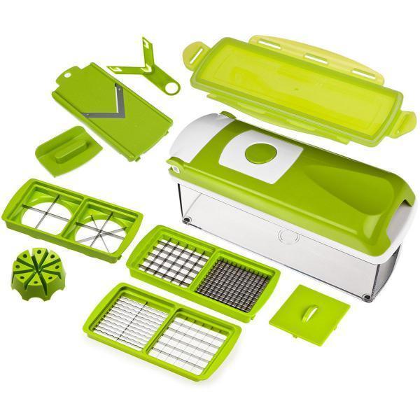 Răzătoare multifuncțională Nicer Dicer, 11 moduri de tăiere, recipient transparent și accesorii