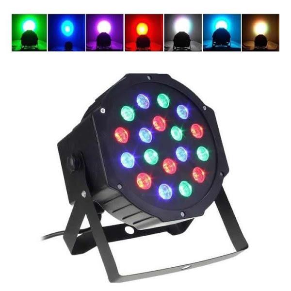 Reflector LED RGB cu Efecte Disco, 36 LED-uri, DMX, Control Sonor, 36W