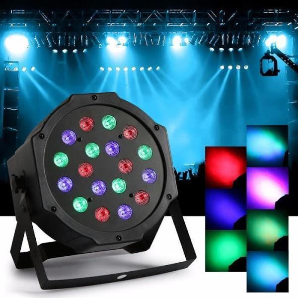 Reflector LED RGB cu Efecte Disco, 36 LED-uri, DMX, Control Sonor, 36W