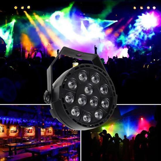 Reflector LED RGB cu Efecte Disco, 36 LED-uri, DMX, Control Sonor, 36W