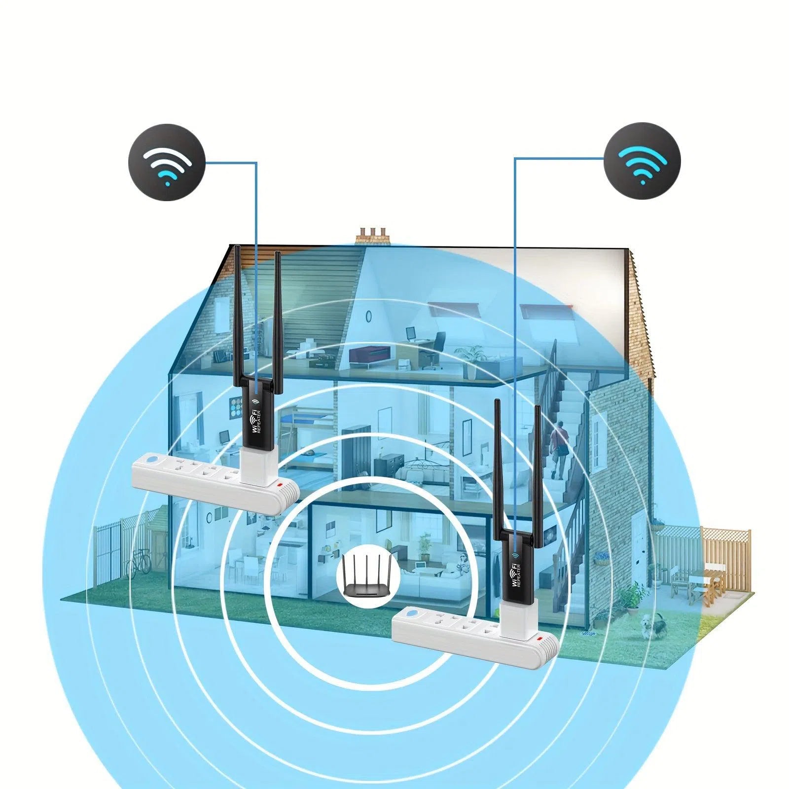 Repetor Wireless WiFi 2.4G 300Mbps – Extensor de Semnal și Amplificator de Rețea cu Distanță Lungă, Adaptor USB