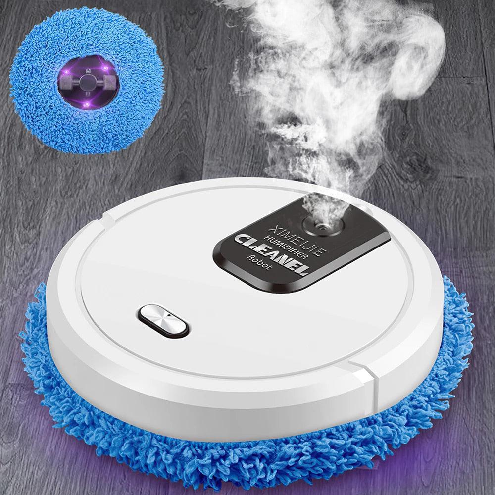 Robot Curățenie Smart Mop cu Funcție de Umidificator și 2 Lavete Microfibra Incluse