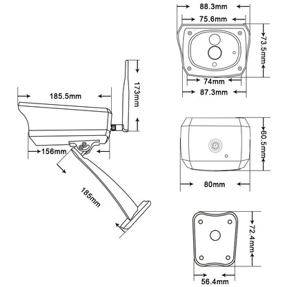 Cameră Supraveghere Solară Profesională, Smart Vision | Wifi, 2Mp, Infraroșu, Lentilă 3,6mm