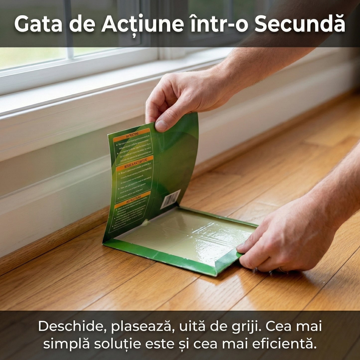 Set 10 Capcane cu Lipici pentru Șoareci și Șobolani, Adeziv Puternic cu Atractant, Non-Toxice, Siguranță pentru Casă și Depozite