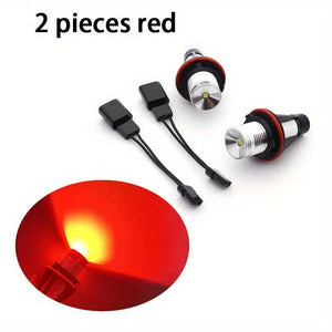 Set 2 becuri Angel Eye pentru lumină de ceață auto, LED-uri multicolore