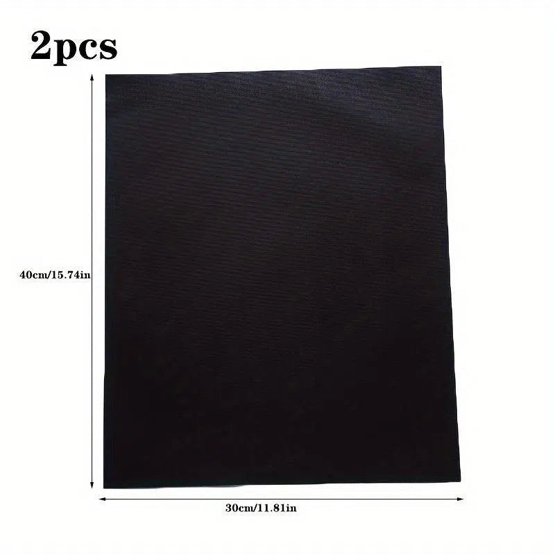 Set 2 folii 40x30 cm pentru grătar din teflon - rezistente la temperaturi înalte, antiaderente și reutilizabile