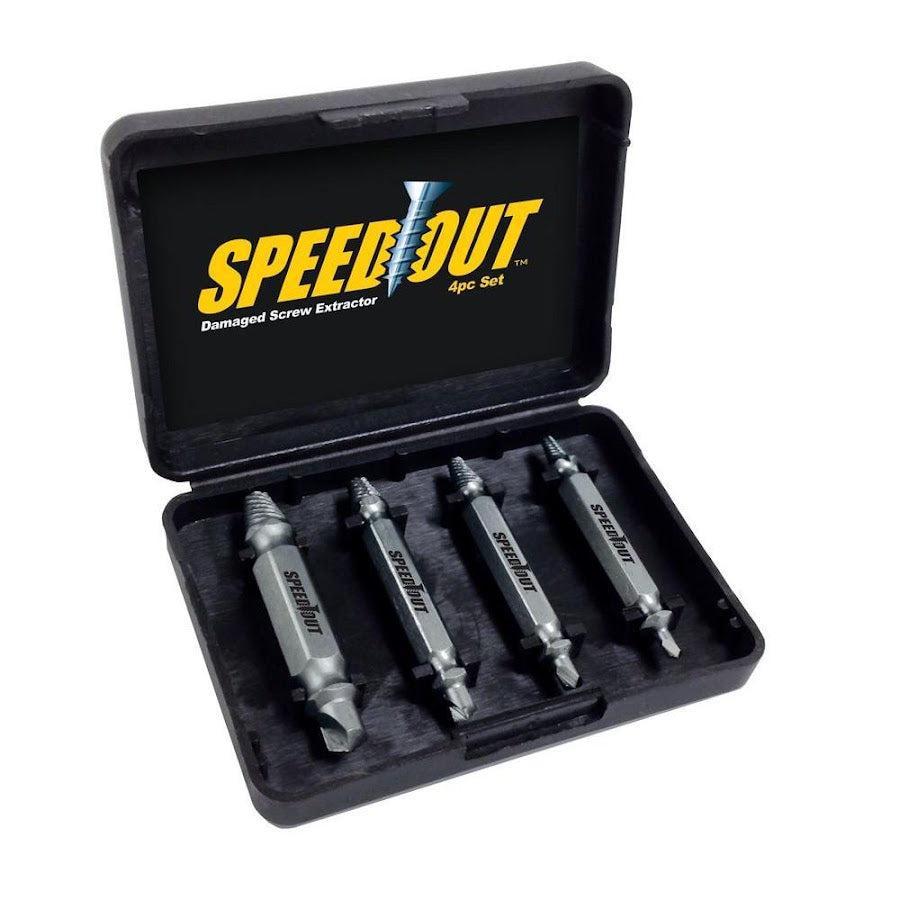 Set 4 Burghie Extractoare pentru Șuruburi Rupte SpeedOut