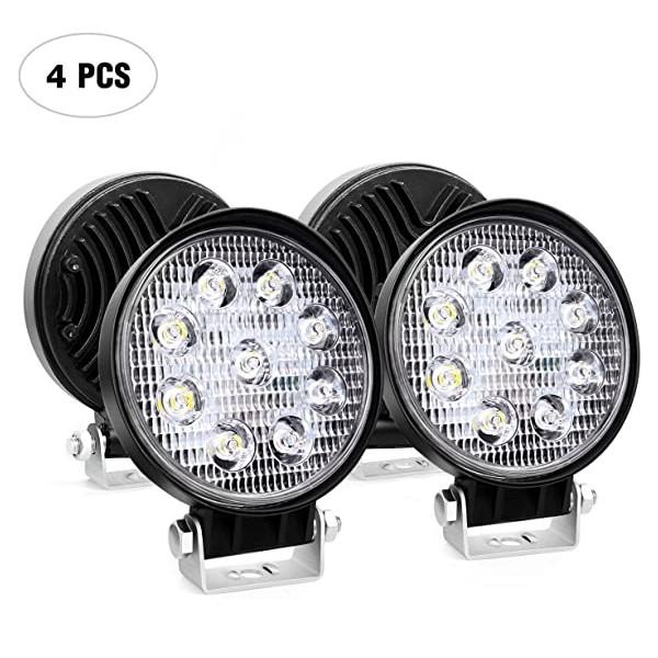 Set 4 x Proiector LED BAR Off Road Rotund 27W, 11 cm