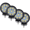 Set 4 x Proiector LED BAR Off Road Rotund 27W, 11 cm