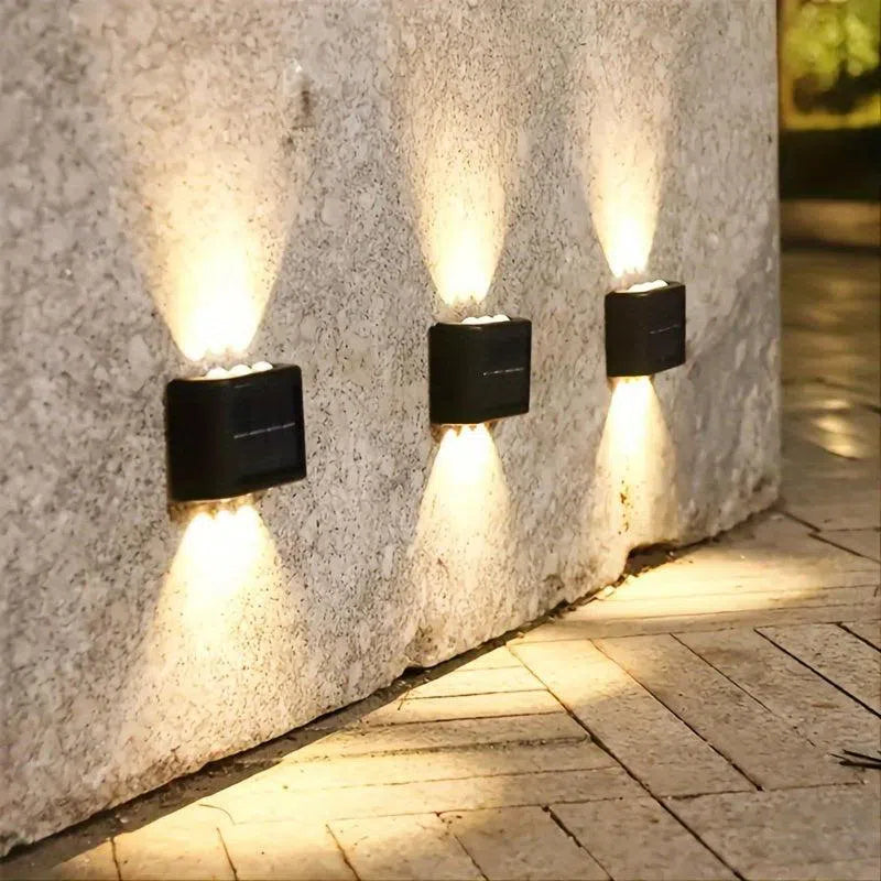 Set 6 Lumini Solare cu LED – Lumină Caldă/Rece Opțională pentru Decorare în Aer Liber