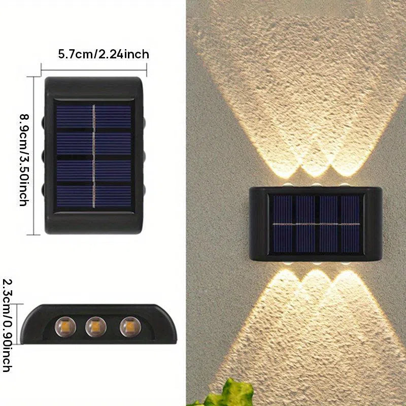 Set 6 Lumini Solare cu LED – Lumină Caldă/Rece Opțională pentru Decorare în Aer Liber