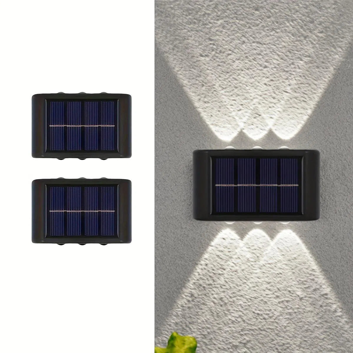 Set 6 Lumini Solare cu LED – Lumină Caldă/Rece Opțională pentru Decorare în Aer Liber