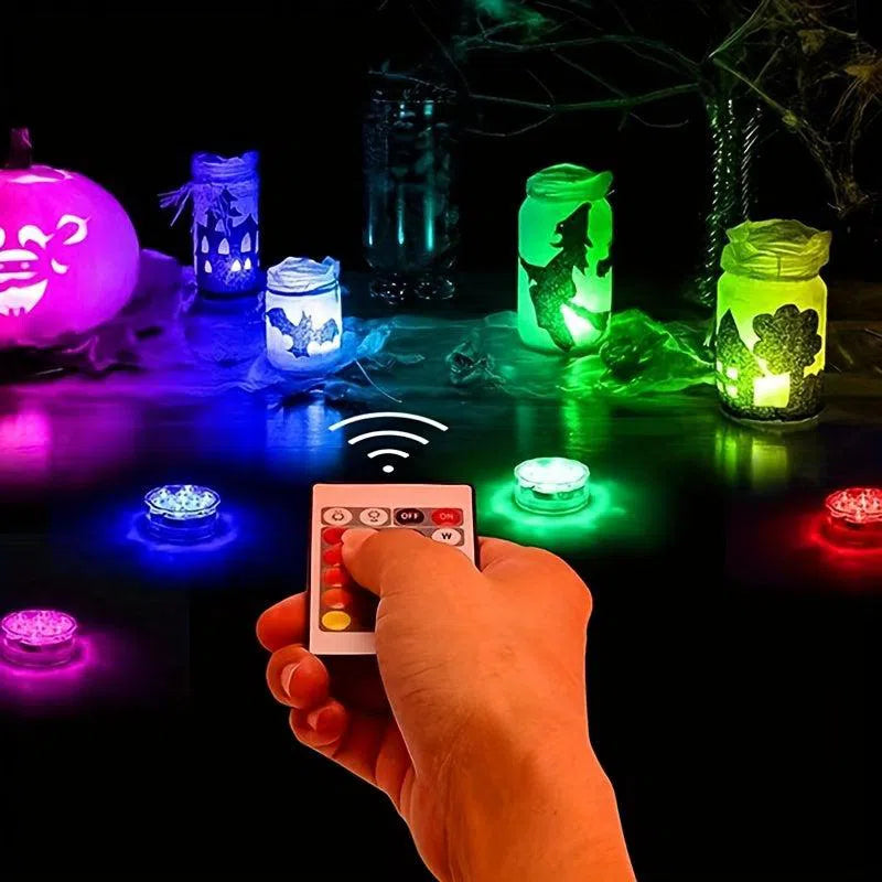 Set Lumini LED Subacvatice RGB – Lampă pentru Piscină cu 16 Culori și Telecomandă