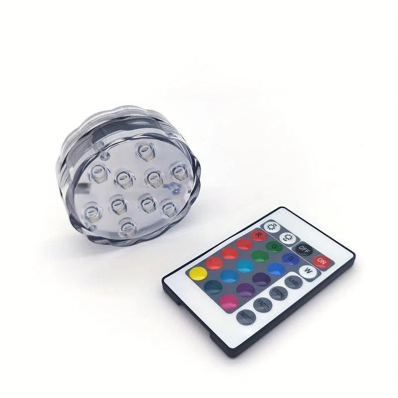 Set Lumini LED Subacvatice RGB – Lampă pentru Piscină cu 16 Culori și Telecomandă