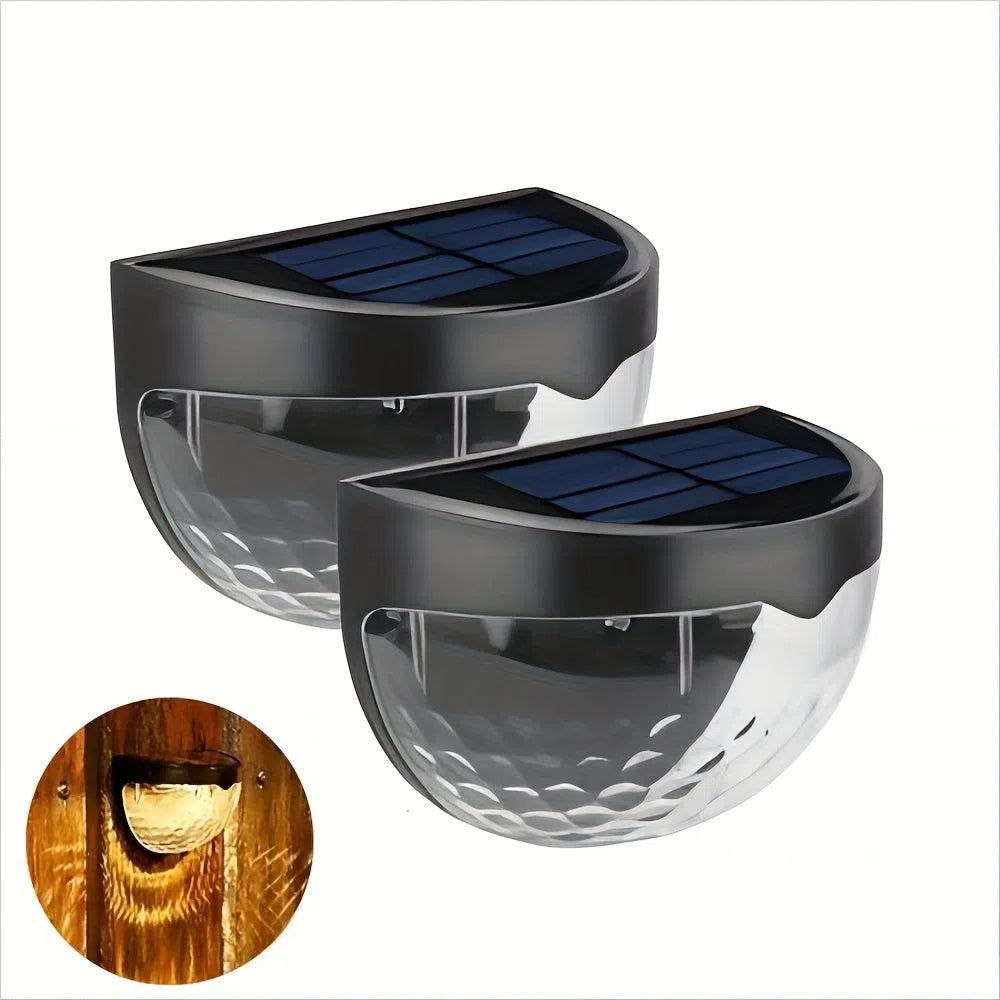 Set Lumini Solare pentru Gard și Terasă - 6/4/2 Pachete, Iluminat Decorativ pentru Perete, Curte și Garaj