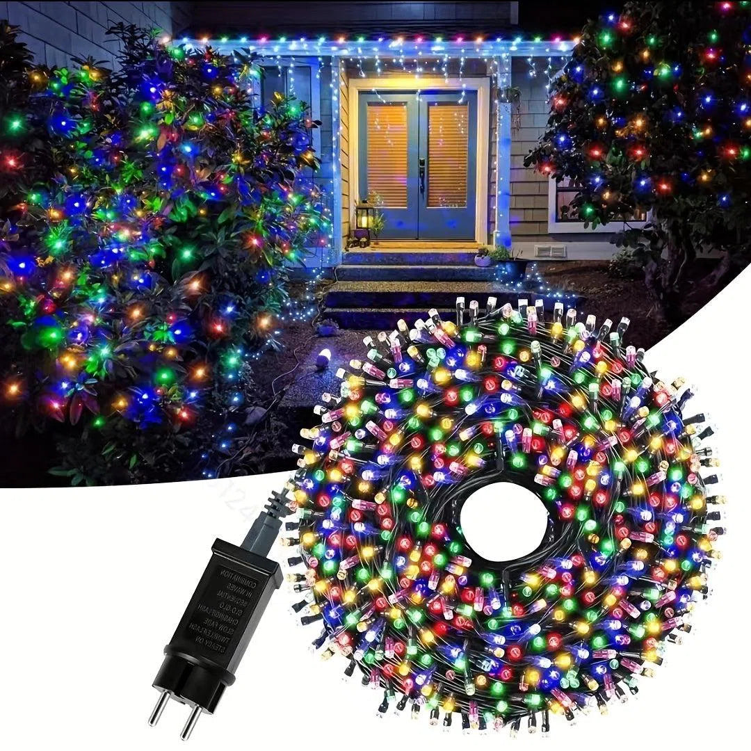 Set lumini LED sclipitoare Twinkle Star 100M – Crăciun, exterior, petreceri, Revelion, nunți, grădină