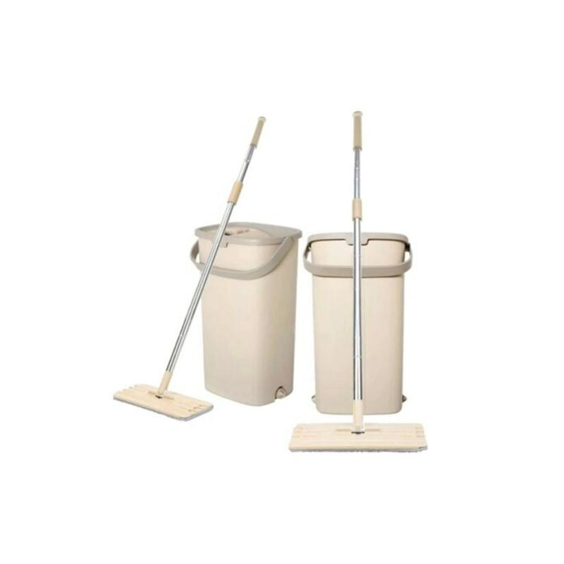 Sistem de Curățare Sillgech Flat Mop, Mop Pliabil cu Găleată