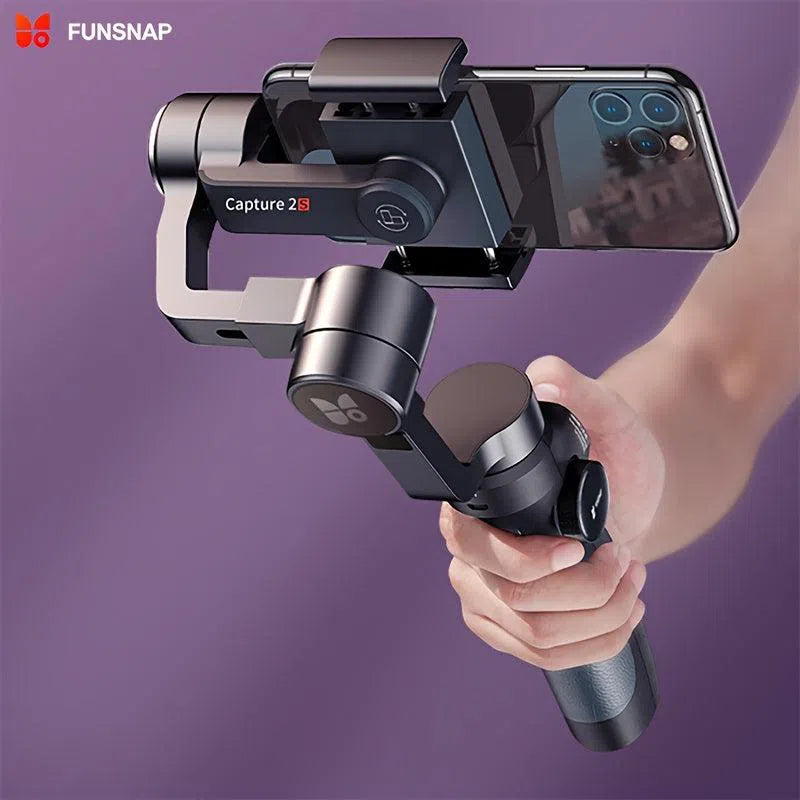 Stabilizator gimbal cu 3 axe pentru toate tipurile de smartphone-uri - compatibil cu iPhone, Samsung și Android, cu roată de focalizare, ideal pentru Vlog