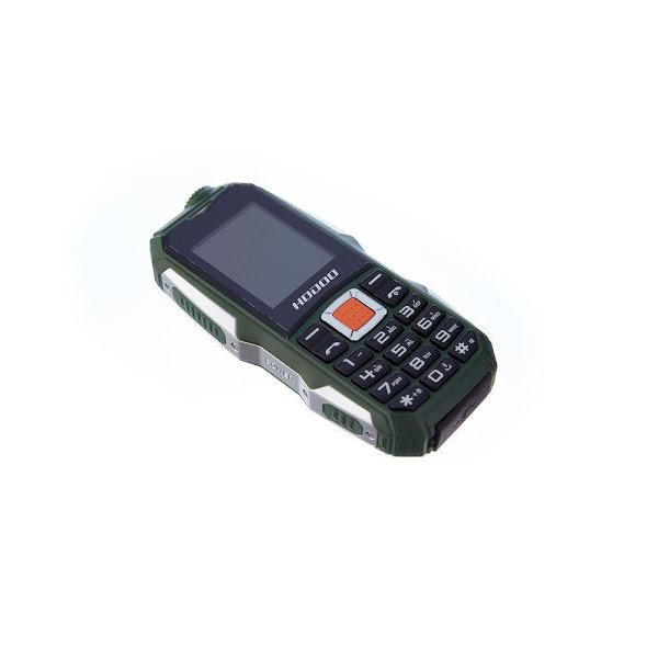 Telefon Militar 2800 mAh, Dual SIM, FM Radio, Lanternă, Verde-Gri