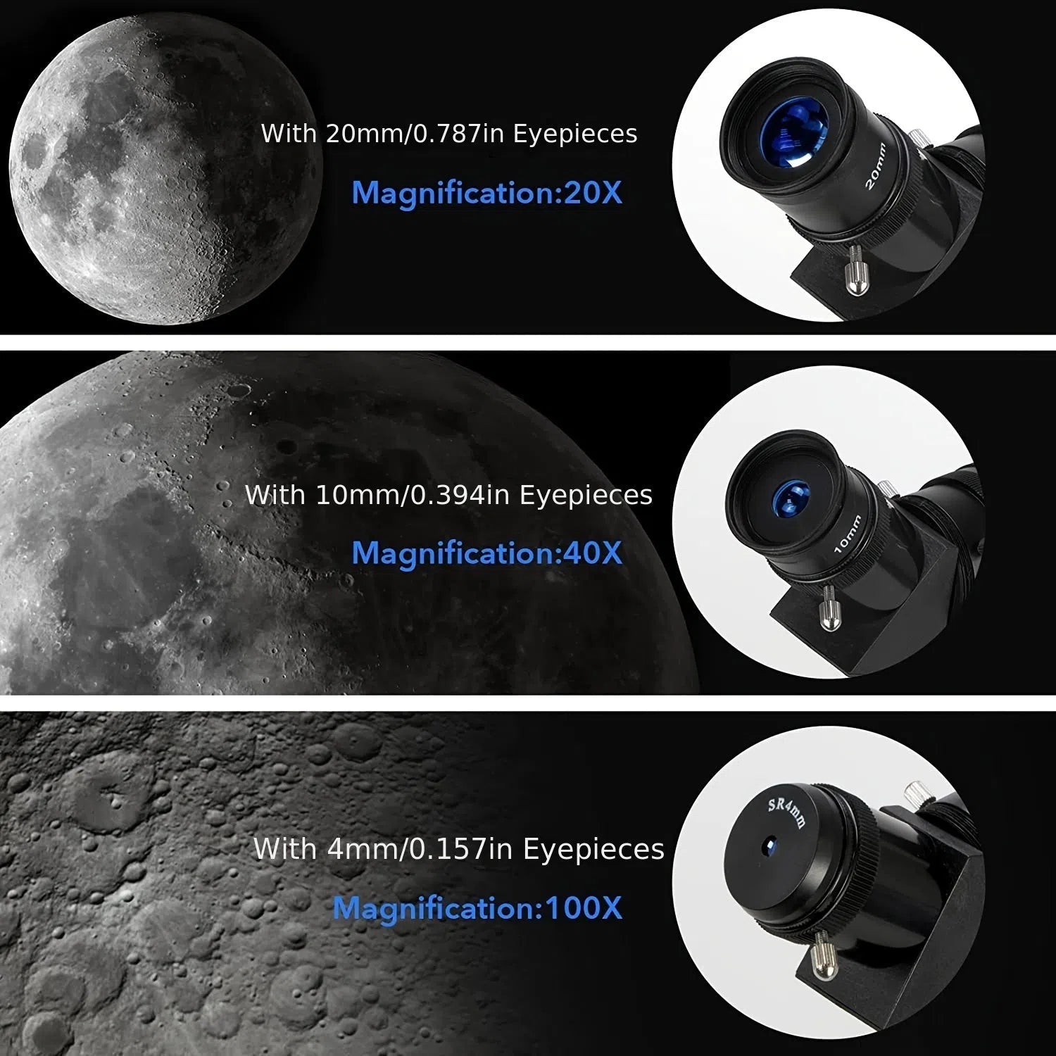 Telescop Astronomic 70mm/400mm pentru Adulți - Refractor pentru Observarea Stelelor, cu Adaptor Smartphone și Telecomandă