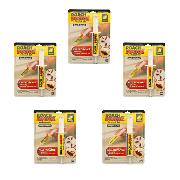 Set 5 Bucăți | Gel Eficient Împotriva Gândacilor Roach Dr. | 30 Grame/Unitate