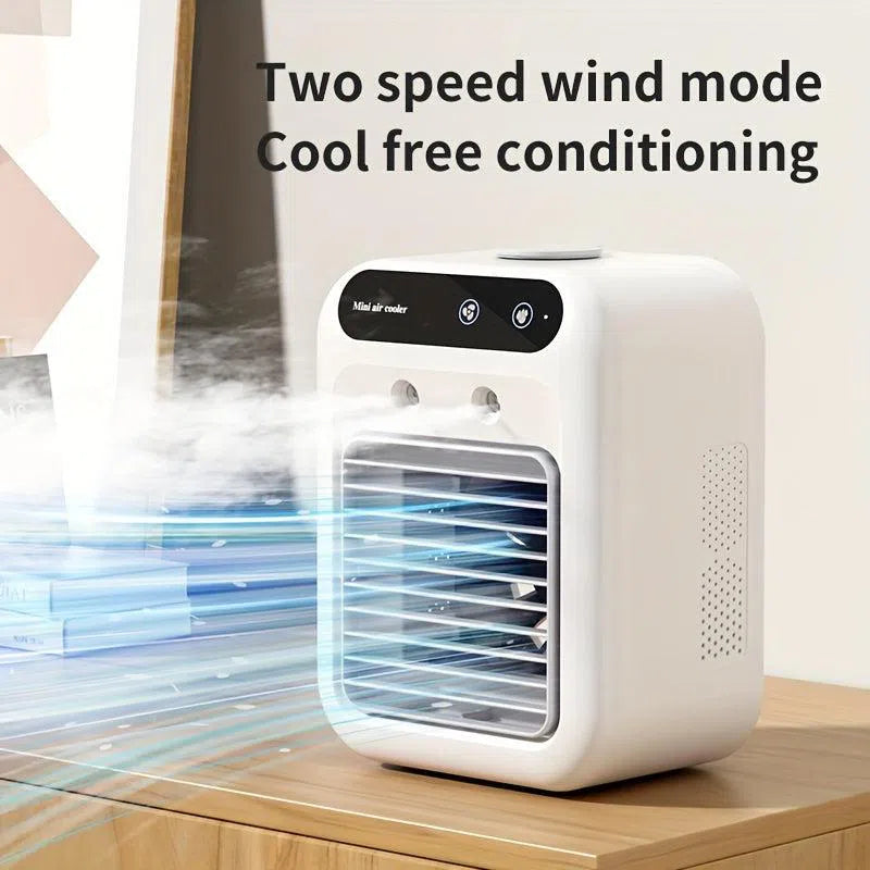 Ventilator Mini de Răcire cu Aer Condiționat și Umidificare – Ideal pentru Birou, Dormitor&nbsp;