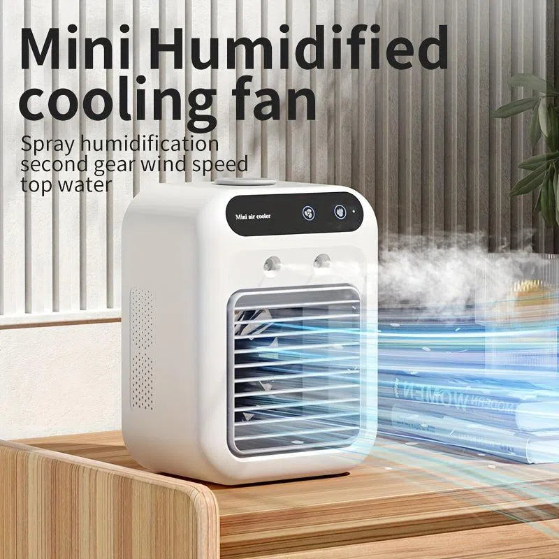 Ventilator Mini de Răcire cu Aer Condiționat și Umidificare – Ideal pentru Birou, Dormitor&nbsp;