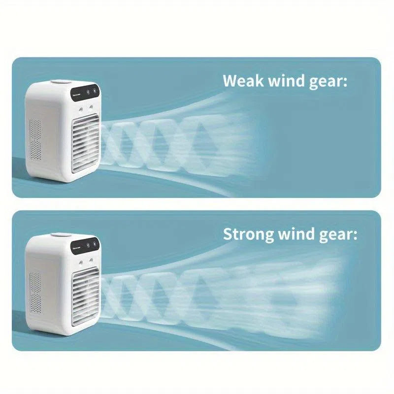 Ventilator Mini de Răcire cu Aer Condiționat și Umidificare – Ideal pentru Birou, Dormitor&nbsp;