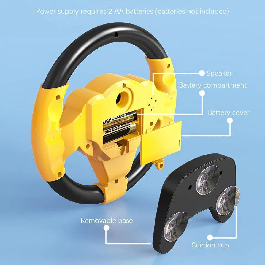 Volan controler de conducere simulat pentru copii - Volan interactiv, jucărie educațională