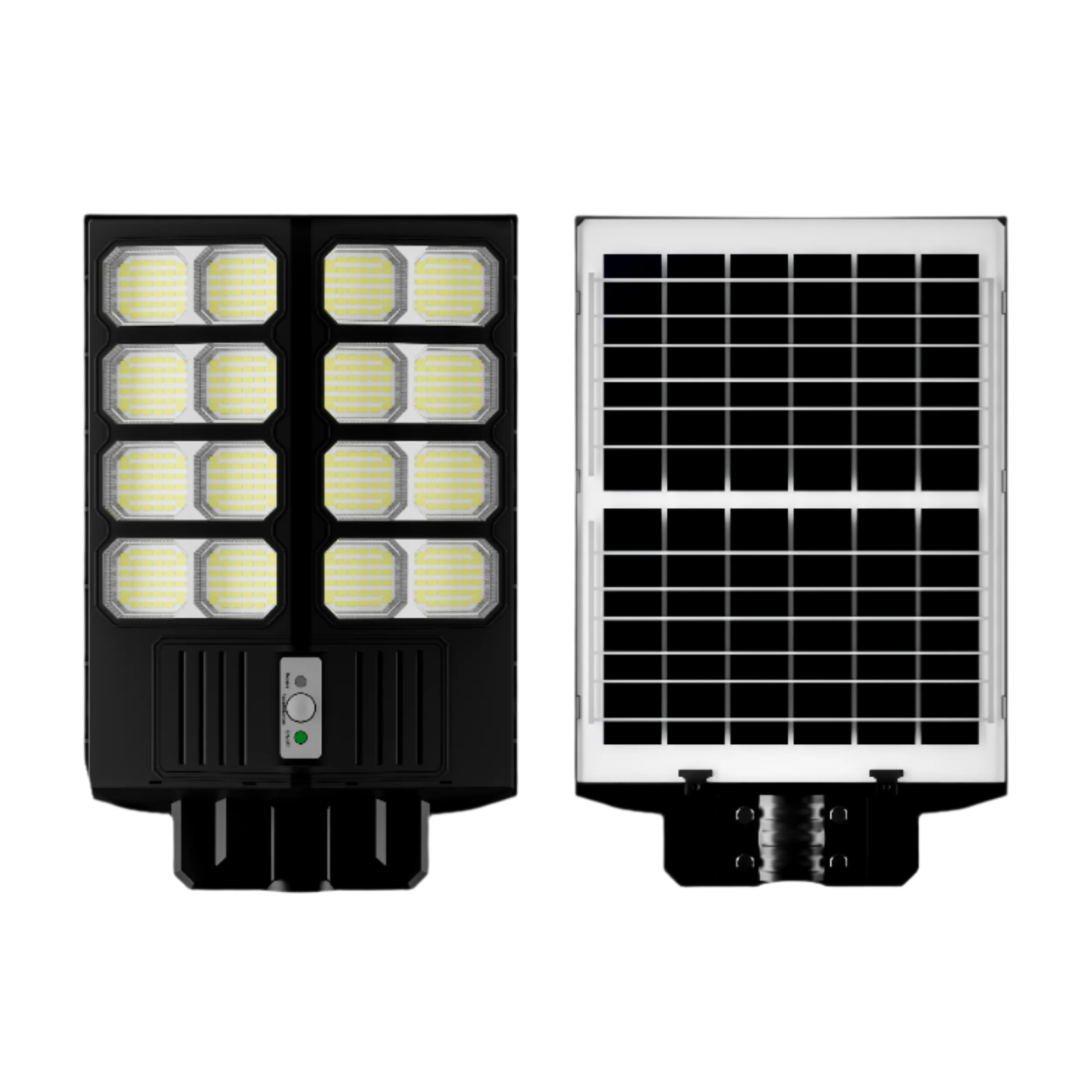 Lampă Solară LED Dubla 1600W Jortan cu Telecomandă și Suport Metalic
