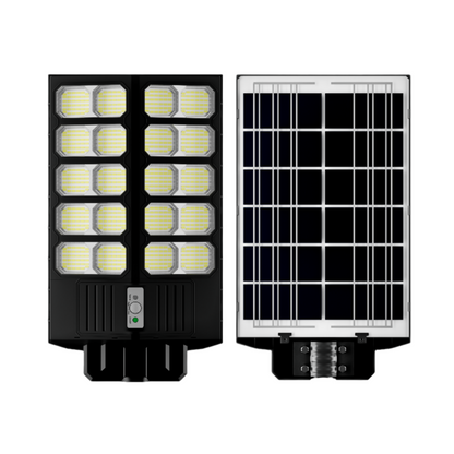 Lampă Solară LED Dubla 2000W Quanthex cu Telecomandă și Suport Metalic