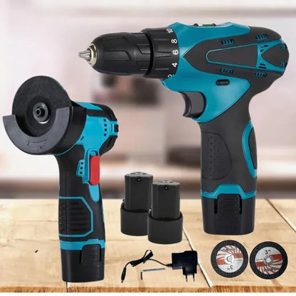 Trusă Profesionalâ 2 in 1 Flex si Bormașină cu Acumulatori 48V + Accesorii