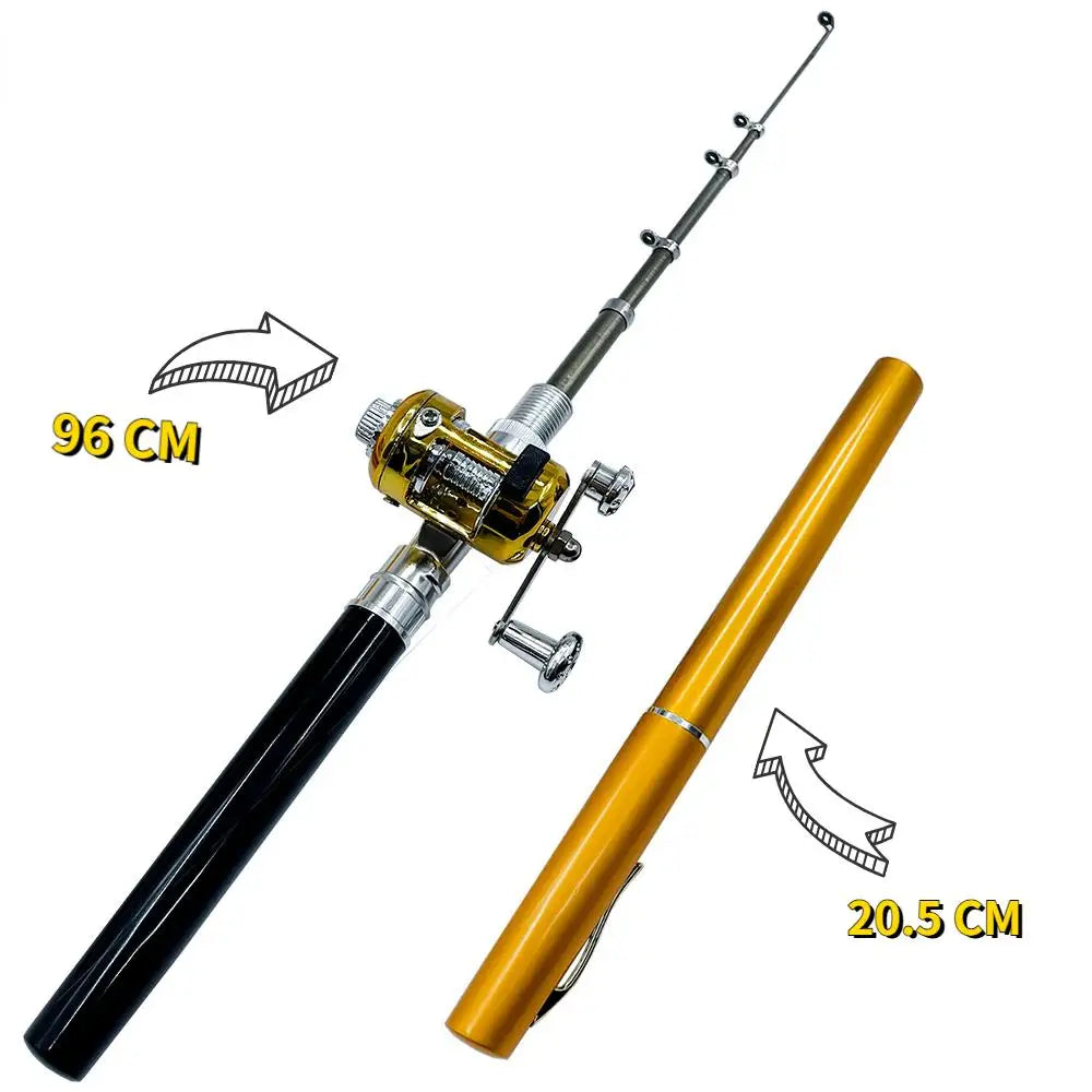 Mini Undiță Telescopică de Buzunar DeltaStrike, Super Compactă + Mulinetă