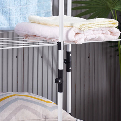 Uscător Profesional Dublu Pliabil cu 3 Etaje Suporta 40 kg , 137 cm * 66cm  * 72 cm