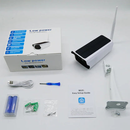 Cameră Supraveghere Solară Profesională, Smart Vision | Wifi, 2Mp, Infraroșu, Lentilă 3,6mm