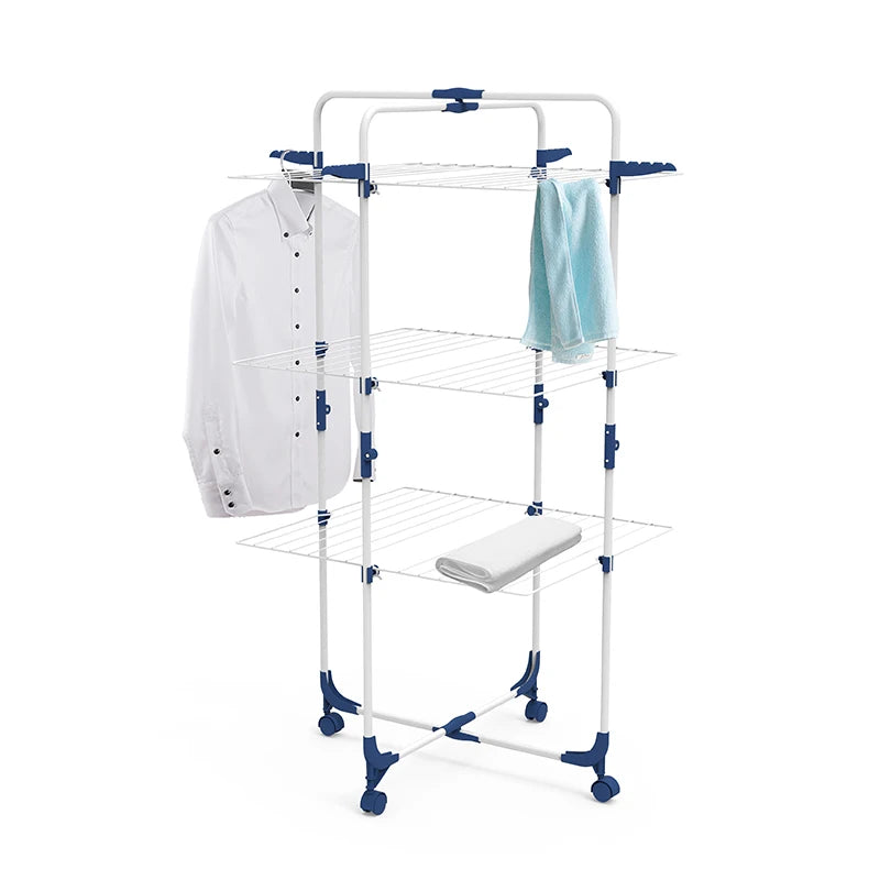 Uscător Profesional Dublu Pliabil cu 3 Etaje Suporta 40 kg , 137 cm * 66cm  * 72 cm