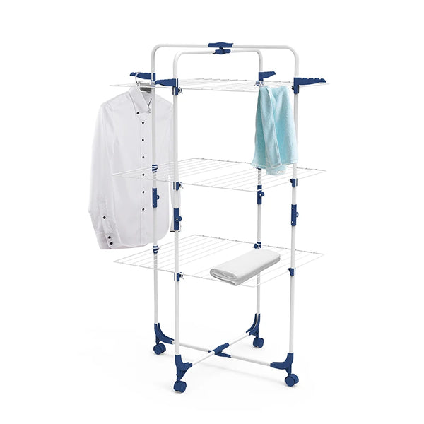 Uscător Profesional Dublu Pliabil cu 3 Etaje Suporta 40 kg , 137 cm * 66cm  * 72 cm