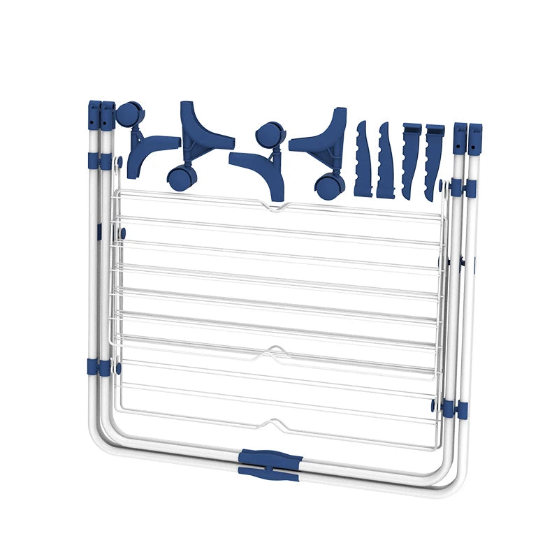 Uscător Profesional Dublu Pliabil cu 3 Etaje Suporta 40 kg , 137 cm * 66cm  * 72 cm