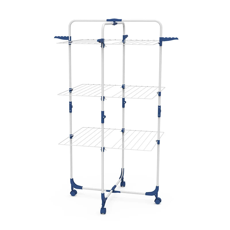 Uscător Profesional Dublu Pliabil cu 3 Etaje Suporta 40 kg , 137 cm * 66cm  * 72 cm