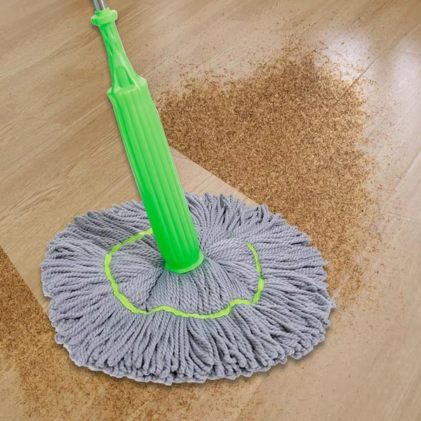 Mop Uriaș cu Stoarcere Automată prin Rotire, Fără Găleată, Putere Mare de Absorbție