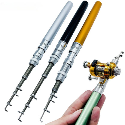 Mini Undiță Telescopică de Buzunar DeltaStrike, Super Compactă + Mulinetă