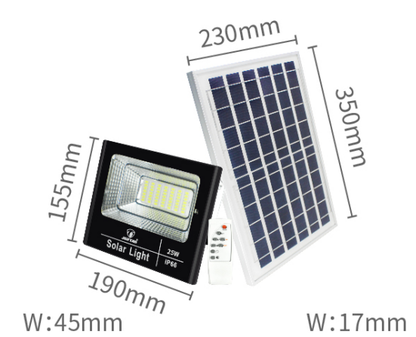 Proiector Solar Jortan 1200W 600W 400W 200W 100W 50W + Panou Solar + Kit Montaj