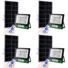 Set 4 Proiectoare Solare Jortan 50w + Panou Solar + Kit Montaj