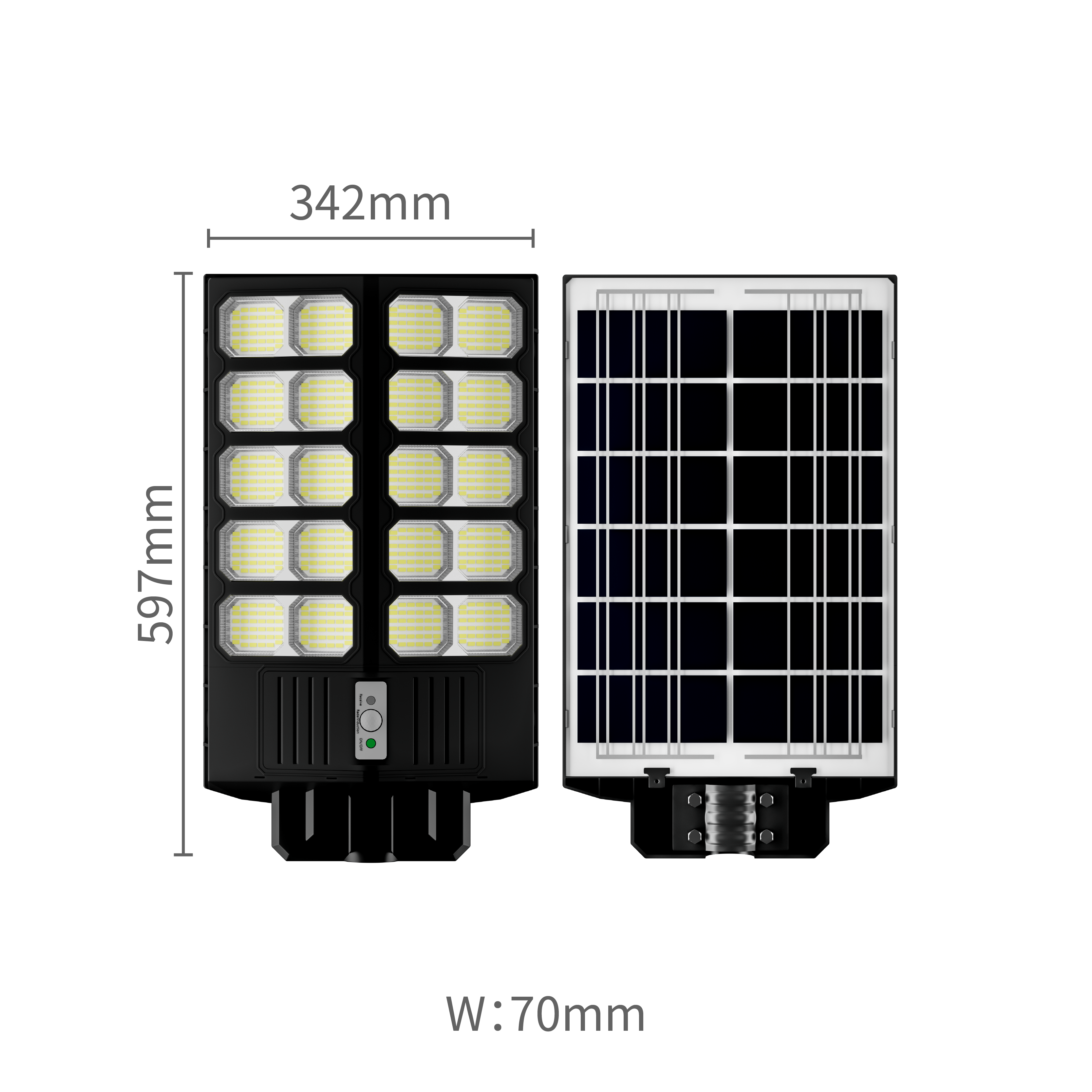 Lampă Solară Dublă Quanthex, 2000W + Telecomandă si Kit Montaj