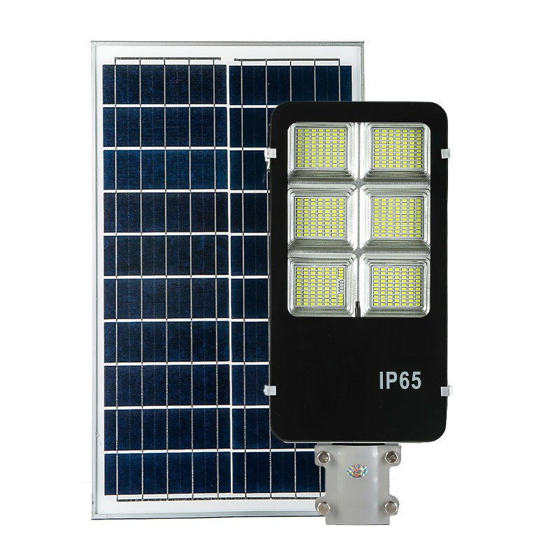 Set Complet Lampă Solară Quanthex 400W/300W, Stâlp, Kit Montaj și Telecomandă
