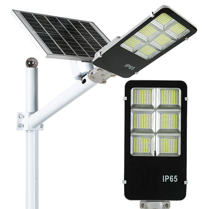 Lampa Incarcare Solara Quanthex 300W, Telecomanda, Suport Metalic/Stalp, Senzor de Miscare